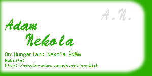 adam nekola business card
