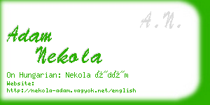 adam nekola business card